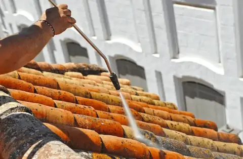 Nettoyage de toitures - Bois-Normand-près-Lyre